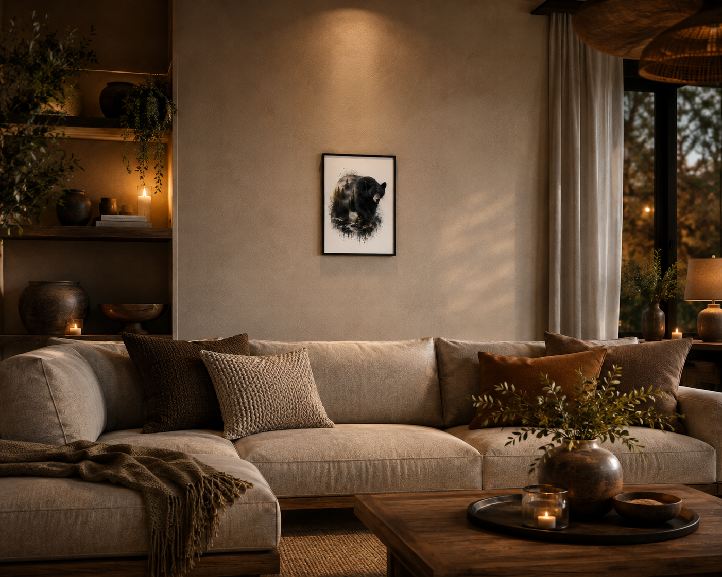 Premium Print Design | Black Bear